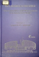 Hotărîrile şi deciziile Curţii Europene a Drepturilor Omului în cauzele moldoveneşti