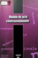 Modele de acte contravenţionale