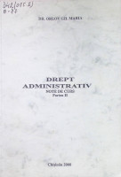 Drept administrativ. Note de curs. Partea II.