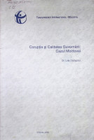 Corupţia şi Calitatea Guvernării: Cazul Moldovei
