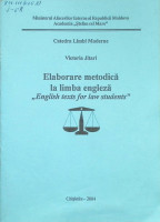 Elaborare metodică la limba engleză