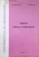 Drept penal comparat.  Partea generala