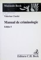 Manual de criminologie