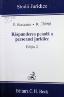 Răspunderea penală a persoanei juridice