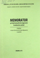 Memorator  privind măsurile de siguranţă la mânuirea armei