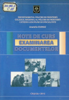 Examinarea documentelor : Note de curs