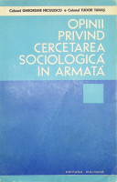 Opinii privind cercetarea sociologică în armată