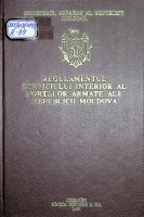 Regulamentul serviciului interior al forţelor armate ale Republicii Moldova