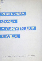 Verificarea orală a cunoştinţelor elevilor