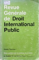 Revue Generale de Droit International Public