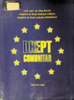 Drept comunitar : Note de curs