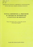 Manual referitor la proceduri şi criterii de determinare a Statutului de refugiat