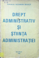 Drept administrativ şi ştiinţa administraţiei