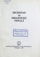 Dicţionar de procedură penală