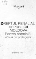 Dreptul penal al Republicii Moldova : Partea specială (Ciclu de prelegeri)