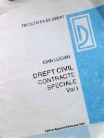 Drept civil: contracte speciale