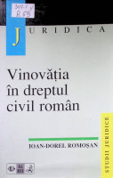 Vinovăţia în dreptul civil român