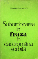 Subordonarea în frază în docoromâna vorbită