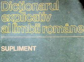 Dicţionarul explicativ al limbii române: Supliment