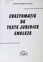 Crestomaţie de texte juridice engleze