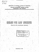 English for law students