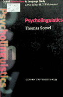 Psycholinguistics