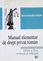 Manual elementar de drept privat roman