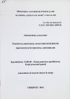 Particularitățile aplicării măsurilor preventive în privința minorilor