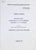 Soluționarea conflictelor internaționale în lumea contemporană