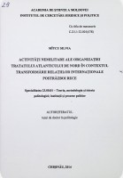 Activități nemilitare ale Organizației Tratatului Atlanticului de Nord în contextul transformării relațiilor internaționale postrăzboi rece