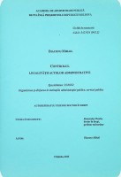 Controlul legalității actelor administrative : Autoreferatul tezei de doctor în drept