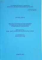 Principiul neamestecului în treburile interne ale altor state în dreptul internațional contemporan