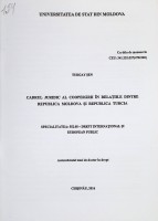 Cadrul juridic al cooperării în relațiile dintre Republica Moldova și Republica Turcia