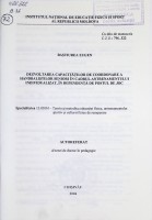 Dezvoltarea capacităților de coordonare a handbaliștilor seniori în cadrul antenementului individualizat, în dependență de postul de joc