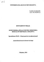 Răspunderea penală pentru hărțuirea sexuală în Republica Moldova