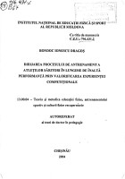 Dirijarea procesului de antrenament a atleților săritori în lungime de înaltă performanță prin valorificarea experienței competiționale