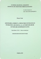 Asigurarea juridică a implicării cetățeanului în procesul decizional al autorităților de guvernare și reprezentative : Autoreferatul tezei de doctor în drept