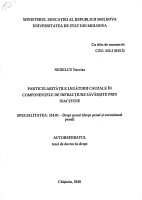 Particularitățile legăturii cauzale în componențele de infracțiune săvârșită prin inacțiune : Autoreferatul tezei de doctor în drept