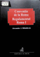 Convenția de la Roma : Regulamentul Roma I