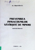 Prevenirea infracțiunilor săvîrșite de minori