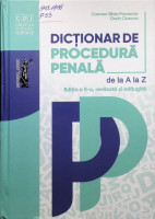 Dicționar de procedură penală de la A la Z