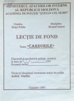 Cardurile : Lecţie de fond