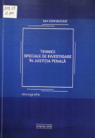 Tehnici speciale de investigre în justiția penală