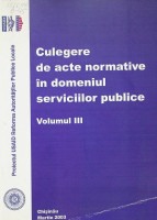 Culegere de acte normative în domeniul serviciilor publice. V.III