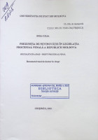 Prezumția de nevinovăție în legislația procesual penală a Republicii Moldova