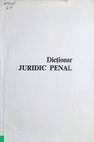 Dicționar juridic penal