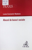 Abuzul de bunuri sociale