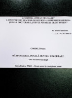 Răspunderea penală pentru dezertare