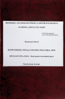 Răspunderea penală pentru poluarea apei