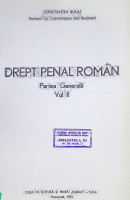 Drept penal român.  Partea generală